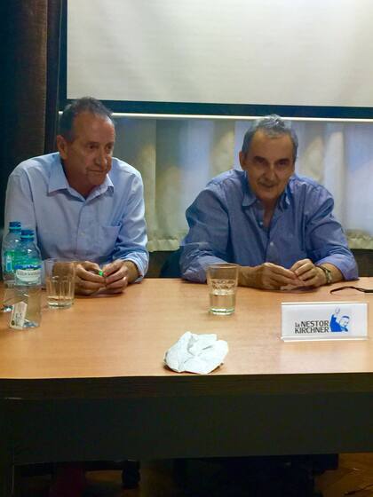 Porcaro, radical K, junto al ex secretario de Comercio, Moreno