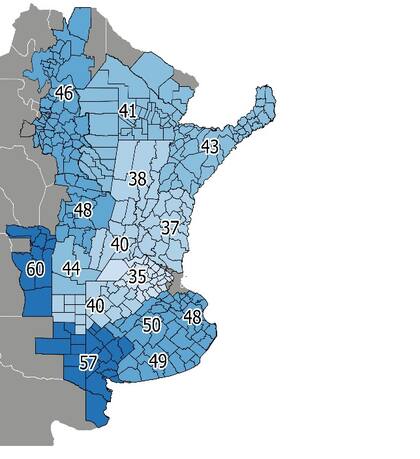 Porcentaje de inclusión de gramíneas