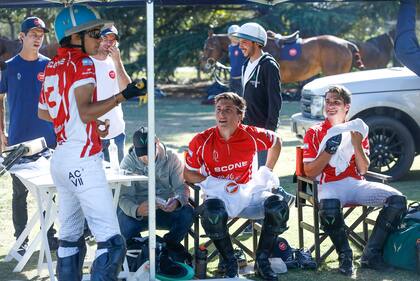 Poroto Cambiaso con sus primos Barto y Jeta Castagnola