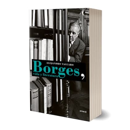 Portada de "Borges, vida y literatura", de Alejandro Vaccaro