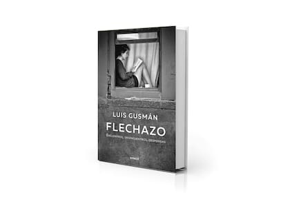Portada de "Flechazo", nuevo libro de Luis Gusmán, que recrea escenas de encuentros y despedidas de artistas y escritores