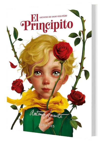 Portada de la edición de Edelvives de "El Principito", ilustrado por Antonio Lorente
