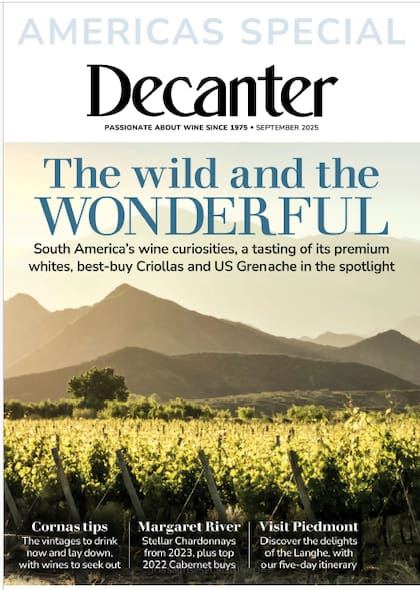 Portada de la revista Decanter de Septiembre
