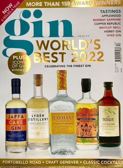 Portada de la revista Gin: a la derecha Bosque Alta Montaña
