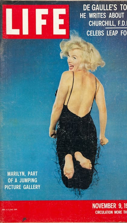 Portada de LIFE con el "salto" de Marilyn Monroe, 9 de noviembre de 1959
