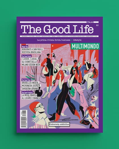 Portada de The good life italia, dedicada al diseño en el Salone Internazionale del Mobile de Milán