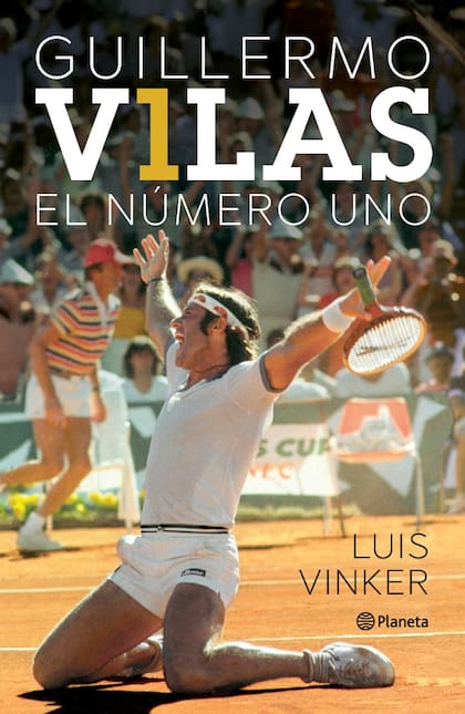 Portada del libro "Guillermo Vilas, el número uno", escrito por el periodista Luis Vinker. 