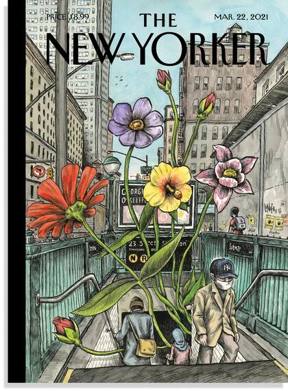 Portada del número de primavera de la revista The New Yorker realizada por Liniers