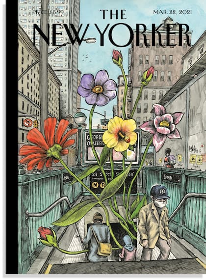 Portada del número de primavera de la revista The New Yorker realizada por Liniers