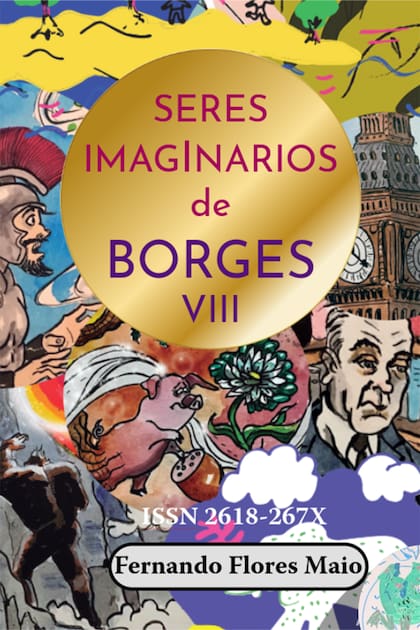 Portada del tomo 8 de "Seres imaginarios de Borges"