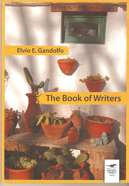 Portada del volumen de cuentos protagonizados por escritores escritos por Elvio Gandolfo