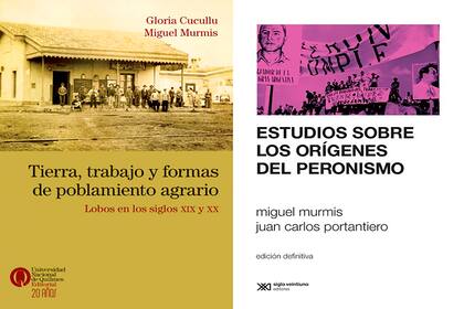 Portadas de dos de los trabajos más destacados de Miguel Murmis, ambos en colaboración