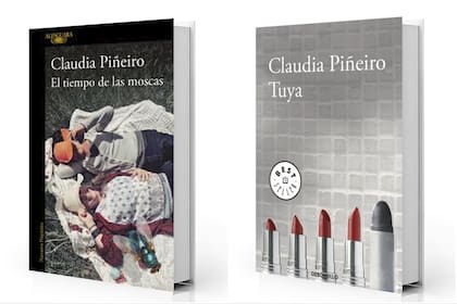 Portadas de "El tiempo de las moscas" y "Tuya", de Claudia Piñeiro