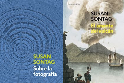 Portadas de uno de los ensayos más célebres de Sontag y de, tal vez, su mejor novela