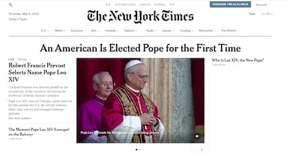 Portadas sobre el Robert Prevost