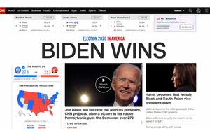 EE.UU. Cómo fue el momento en que las cadenas confirmaron la victoria de Biden