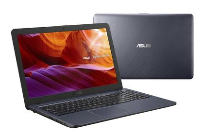 Portátil espaciosa. La notebook ASUS X543 es una gran opción para regalar a estudiantes, gamers, diseñadores y amantes de la música. Cuenta con un diseño liviano, de 1,9 kg, altavoces, 4GB de memoria, disco duro de 1 TB y pantalla ultra Slim de 15,6”HD. ($39.999)