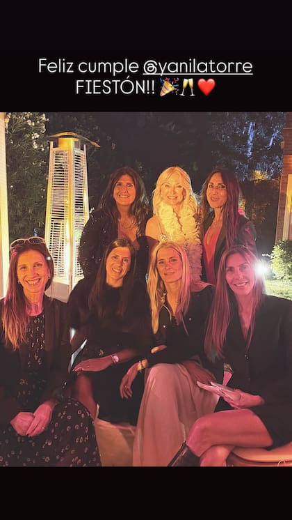 Postales de una noche a puro festejo (Foto: Instagram @yanilatorre)
