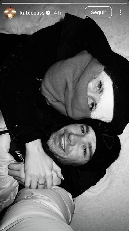 Posteo realizado por la novia de Liam Payne en sus historias de Instagram a un año de su muerte