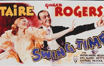 Poster de la película Swing Time, 1936 (Getty Images)