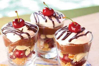 Postre de cerezas