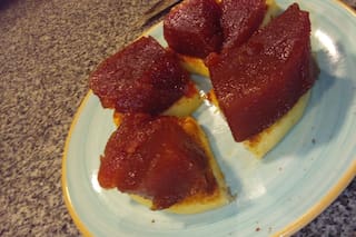 Postre vigilante de membrillo con nuez provoleta caliente como lo hace Gastón Riveira