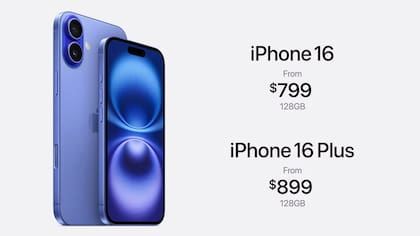 Precio internacional del iPhone 16 y 16 Plus