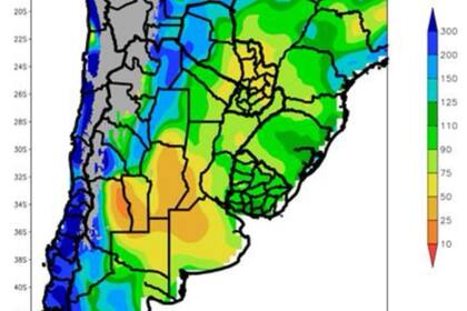 Precipitación relativa para abril-mayo