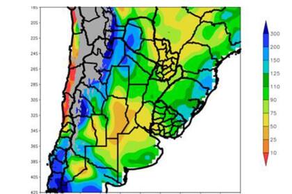 Precipitación relativa para la primavera