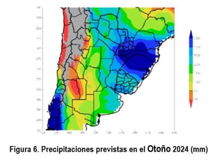 Precipitaciones previstas para otoño 2024
