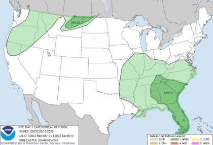 Precipitaciones récord: Blue Ridge podría recibir entre 125 y 175 mm de lluvia, con riesgo de crecidas en Carolinas y Virginia