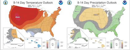 Predicción climática hasta 14 días por el Servicio Meteorológico Nacional 