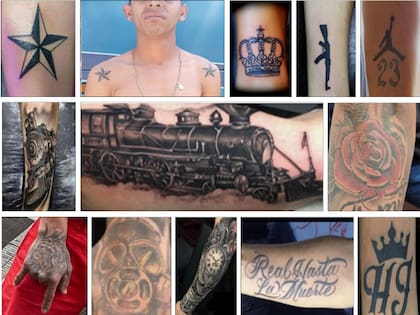 Predominan los tatuajes de armas y animales