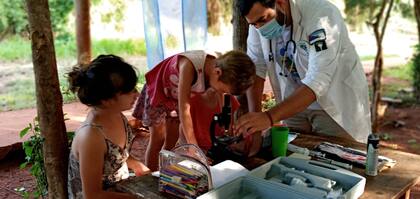 Julio Pereyra, en plena clase
