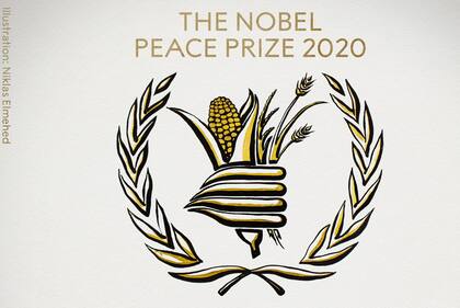 El emblema de los nuevos ganadores del Nobel de la Paz