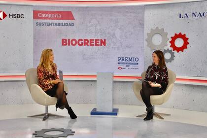 Andrea Pizzini Massue, gerente de Marketing y Desarrollo de Biogreen, charló con Silvia Stang, periodista de LA NACION