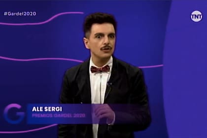 Ale Sergi, uno de los conductores de la ceremonia