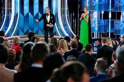 Un momento de la fiesta de los Globo de Oro en 2020, cuando todo Hollywood vivía ese momento como uno de los mejores de la temporada de premios