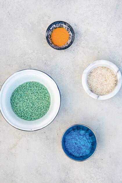 Preparado con sulfato de cobre y arroz.