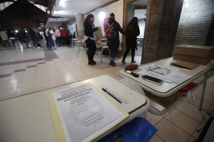 Preparativos en la escuela N°1 de Pinamar