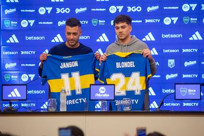 Presentación de los últimos refuerzos de Boca Juniors: Lucas Blondel y Lucas Janson