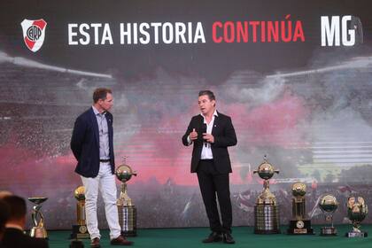 Presentación de Marcelo Gallardo como DT de River Plate.
