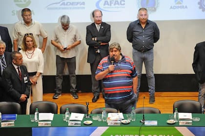 Presentación del "plan estratégico automotor" de Smata, Ricardo Pignanelli