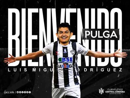 Presentación del Pulga Rodríguez como refuerzo de Central Córdoba de Santiago del Estero