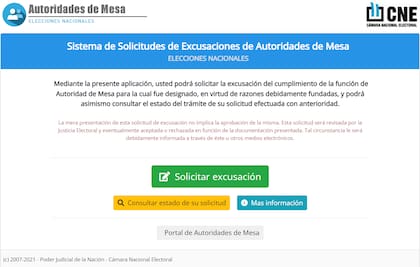 Presentar una solicitud de excusación en la plataforma habilitada por la CNE no garantiza la aprobación de la misma