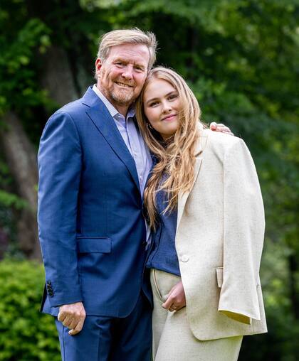 Presente y futuro de la corona neerlandesa: el rey Guillermo Alejandro y la princesa Amalia (Foto: Instagram @patrickvkatwijk)