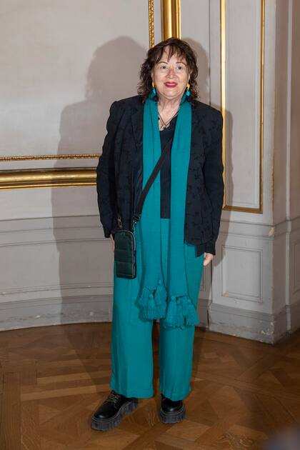 Presidenta del Fondo Nacional de las Artes, Diana Saiegh, se acercó a apreciar “Antarctica, Melting beauty”.