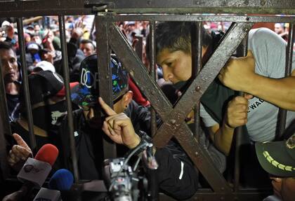 Presos amotinados en la cárcel de San Pedro, en La Paz, Bolivia