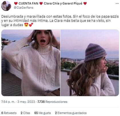Presuntas imágenes de Clara Chía en el balcón de Shakira