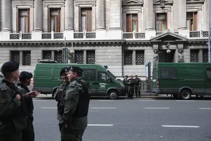 Previa de la marcha de los jubilados en la zona del Congreso